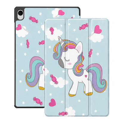 Husa pentru Samsung Galaxy Tab S12 Plus, Techsuit, FoldPro Unicorn, Multicolor