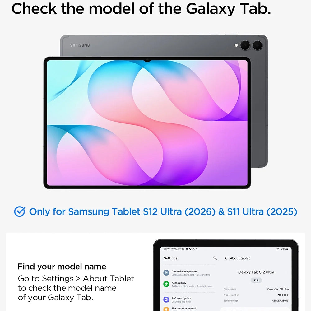 Husa pentru Samsung Galaxy Tab S12 Ultra / Tab S11 Ultra, Spigen, Liquid Air Folio, Neagra ACS11821