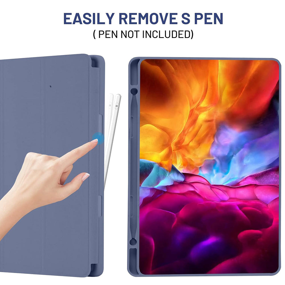 Husa pentru Samsung Galaxy Tab S6 Lite (2024) / Tab S6 Lite (2022) / Tab S6 Lite (2020), Techsuit, Flex Trifold, Mov