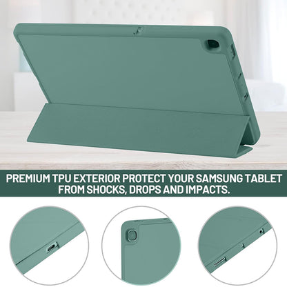 Husa pentru Samsung Galaxy Tab S6 Lite (2024) / Tab S6 Lite (2022) / Tab S6 Lite (2020), Techsuit, Flex Trifold, Verde