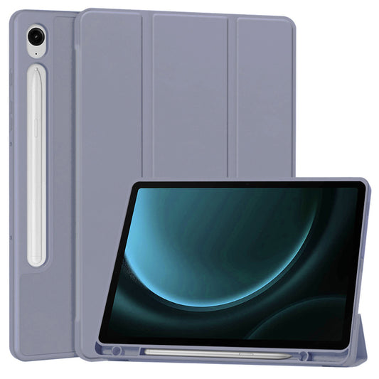 Husa pentru Samsung Galaxy Tab S9 FE / Tab S9 / Tab S10 FE, Techsuit, Flex Trifold, Mov