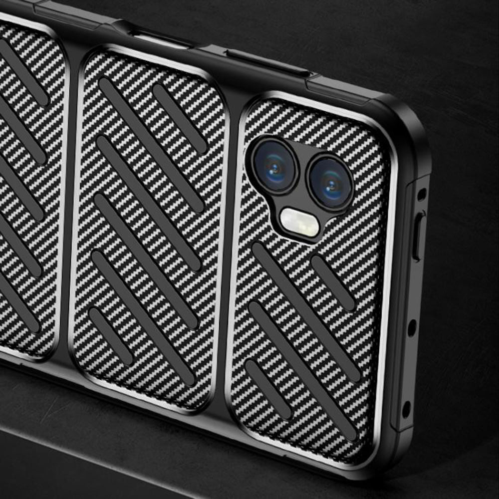 Husa pentru Samsung Galaxy XCover7 Pro, Techsuit, CarbonFiber, Neagra