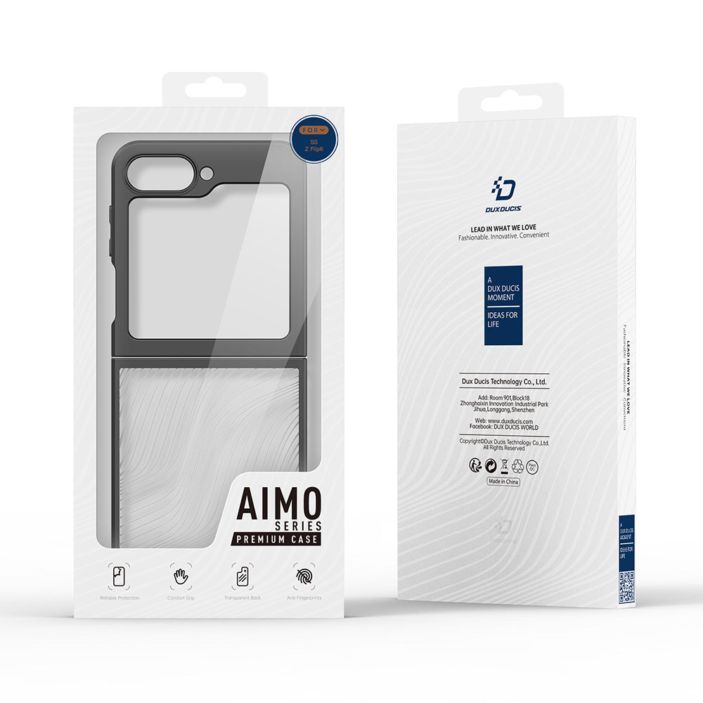 Husa pentru Samsung Galaxy Z Flip6 F741, DUX DUCIS, Aimo, Neagra