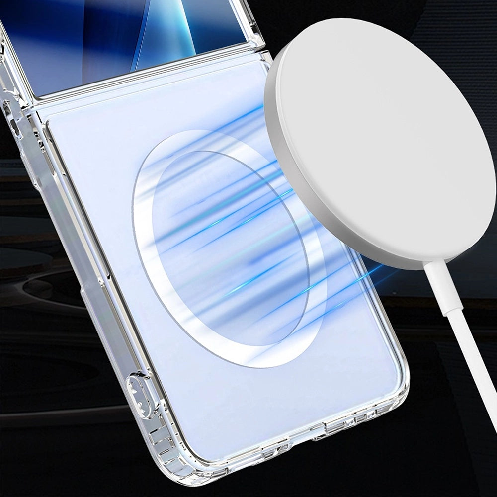 Husa MagSafe pentru Samsung Galaxy Z Flip7 F766, 3MK, Armor MagCase, Transparenta