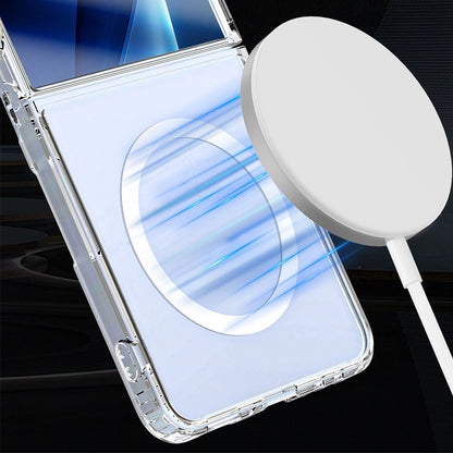 Husa MagSafe pentru Samsung Galaxy Z Flip7 F766, 3MK, Armor MagCase, Transparenta
