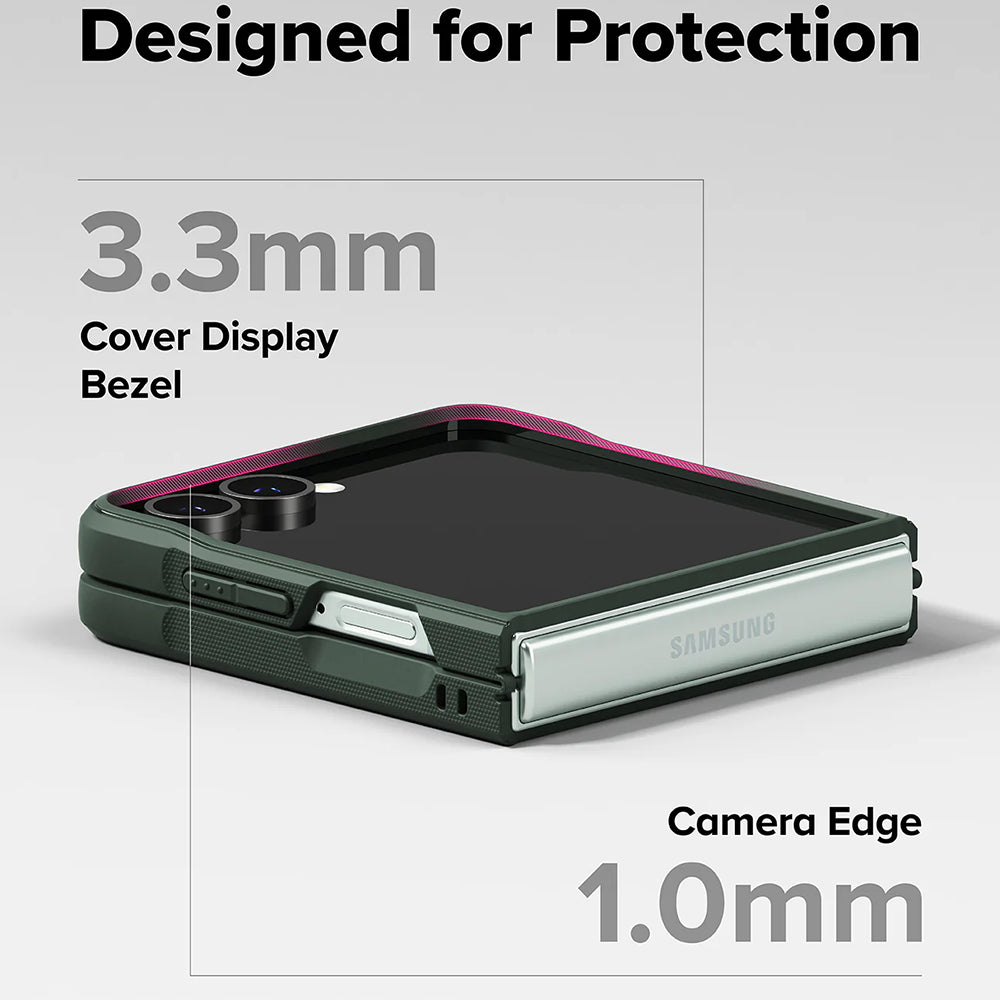 Husa pentru Samsung Galaxy Z Flip7 F766, Ringke, Onyx, Verde Inchis