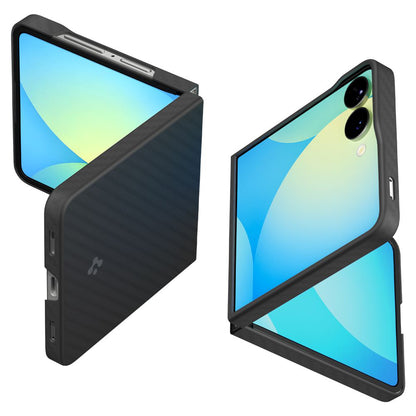 Husa pentru Samsung Galaxy Z Flip7 F766, Spigen, Air Skin, Neagra ACS09564