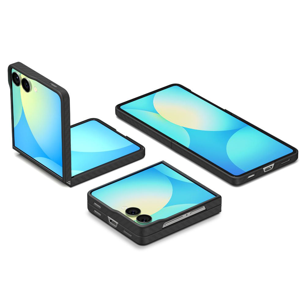 Husa pentru Samsung Galaxy Z Flip7 F766, Spigen, Air Skin, Neagra ACS09564