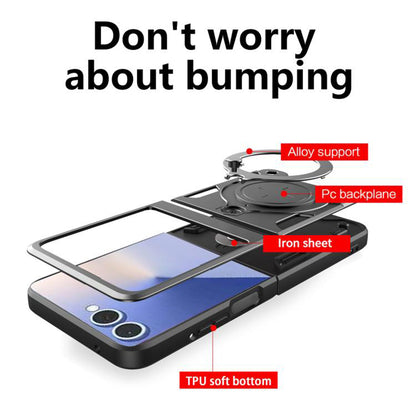 Husa pentru Samsung Galaxy Z Flip7 F766, Techsuit, CamGuard Pro, Mov