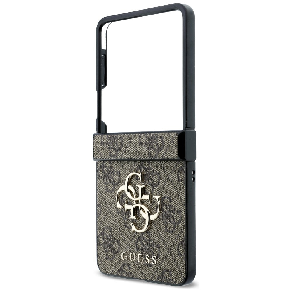 Husa pentru Samsung Galaxy Z Flip8 F776, Guess, 4G Big Logo, Maro