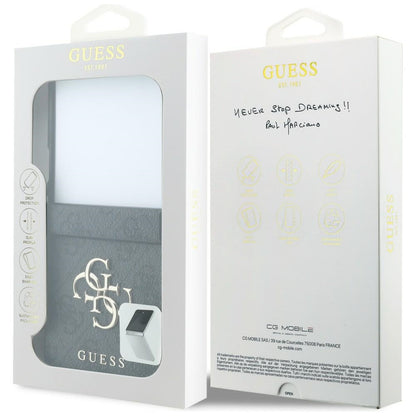 Husa pentru Samsung Galaxy Z Flip8 F776, Guess, 4G Big Logo, Neagra