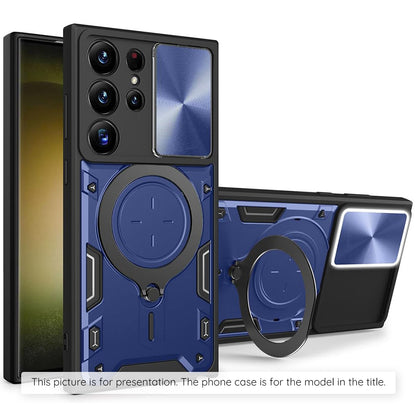 Husa pentru Samsung Galaxy Z Flip8 F776, Techsuit, CamGuard Pro, Albastra