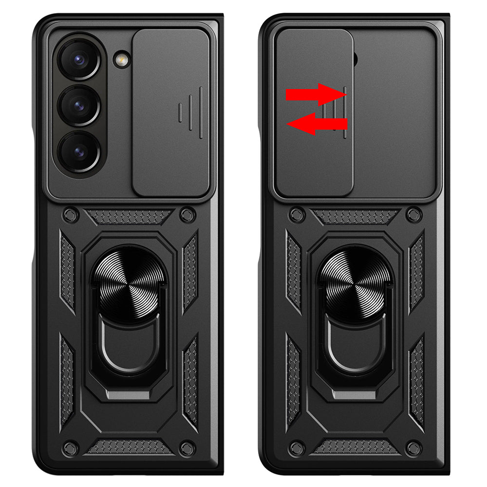 Husa pentru Samsung Galaxy Z Fold5 F946, Techsuit, CamShield, Neagra