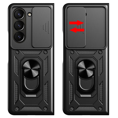 Husa pentru Samsung Galaxy Z Fold5 F946, Techsuit, CamShield, Neagra