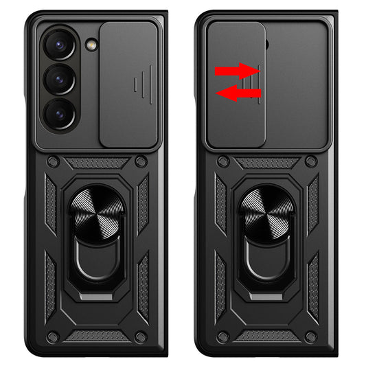 Husa pentru Samsung Galaxy Z Fold5 F946, Techsuit, CamShield, Neagra