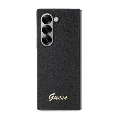 Husa pentru Samsung Galaxy Z Fold6 F956, Guess, Glitter Script, Neagra