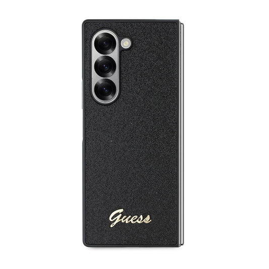 Husa pentru Samsung Galaxy Z Fold6 F956, Guess, Glitter Script, Neagra