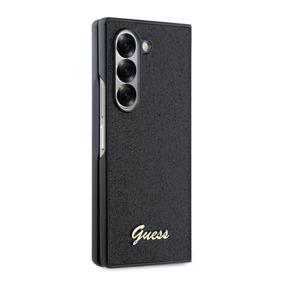 Husa pentru Samsung Galaxy Z Fold6 F956, Guess, Glitter Script, Neagra