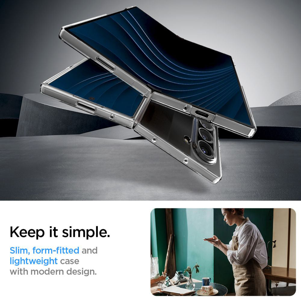 Husa pentru Samsung Galaxy Z Fold6 F956, Spigen, Air Skin, Transparenta