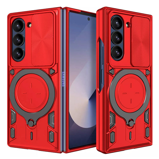 Husa pentru Samsung Galaxy Z Fold6 F956, Techsuit, CamGuard Pro, Rosie