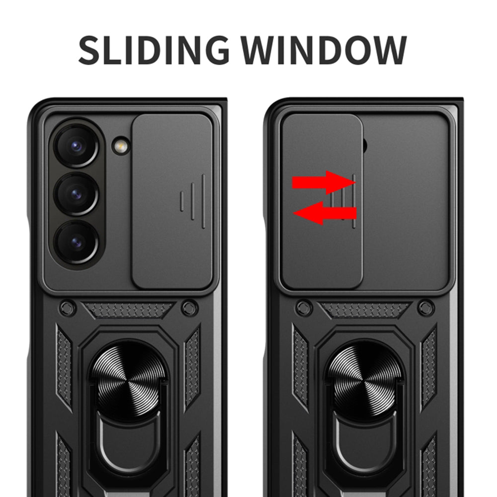 Husa pentru Samsung Galaxy Z Fold6 F956, Techsuit, CamShield, Neagra