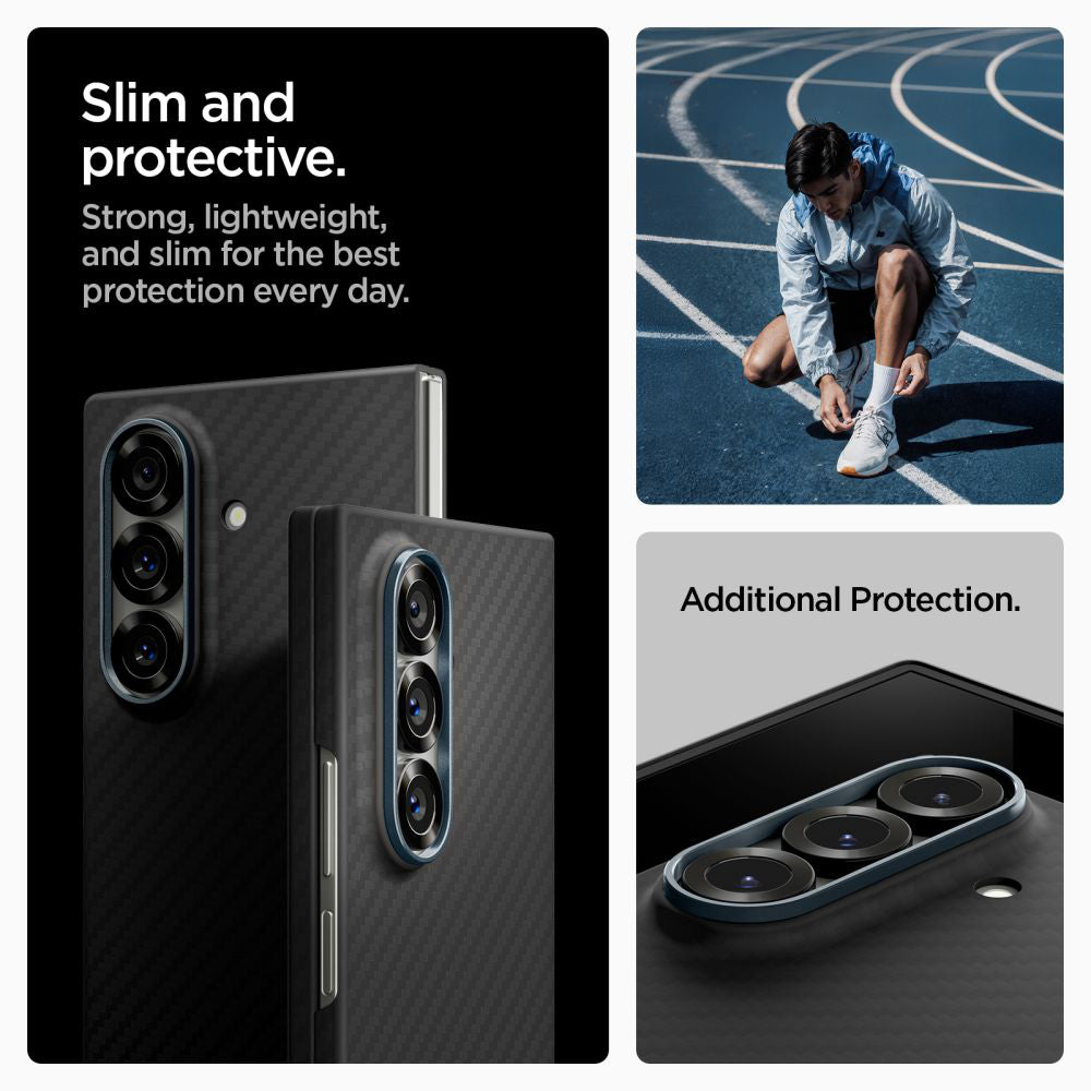 Husa pentru Samsung Galaxy Z Fold7 F966, Spigen, Air Skin, Neagra ACS09555