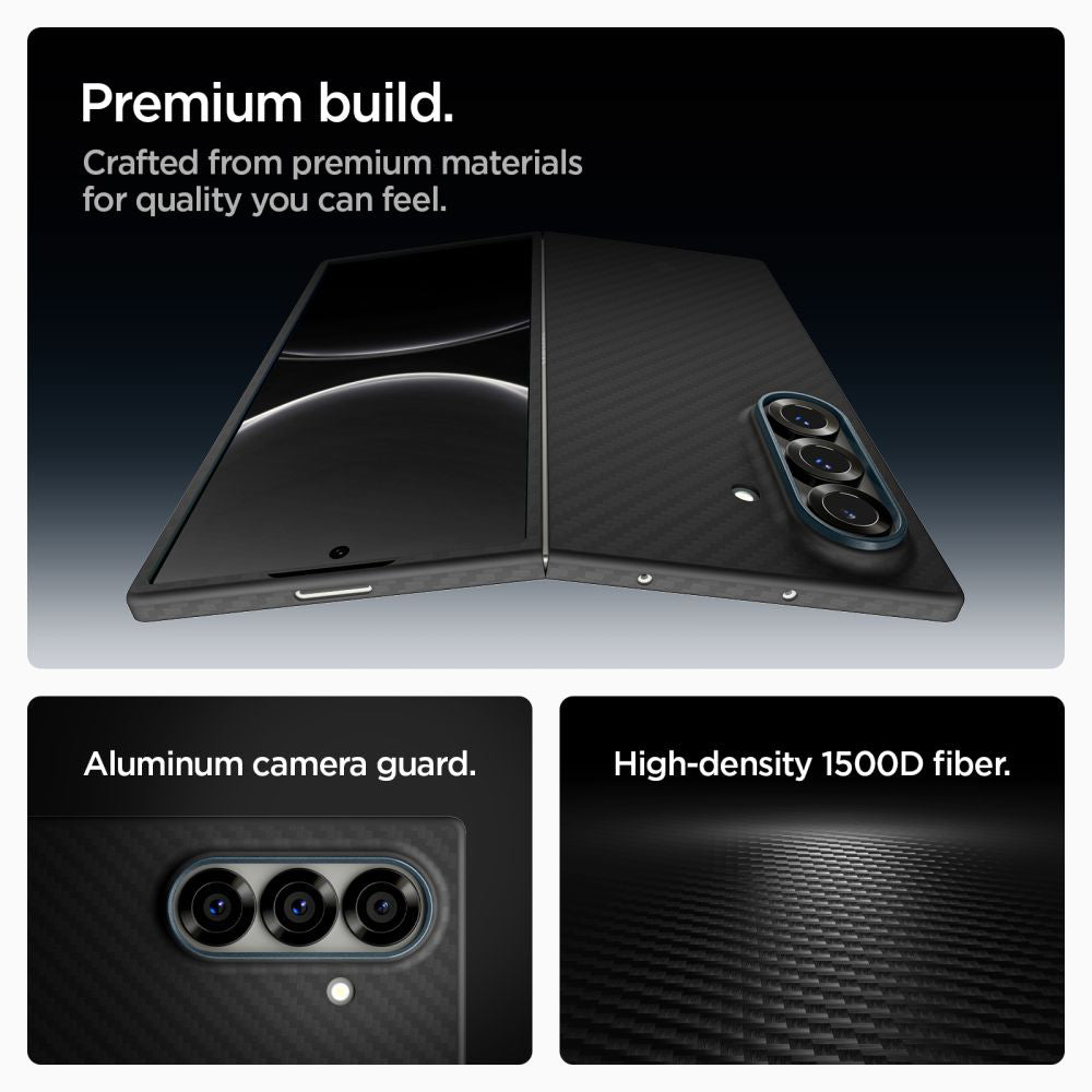 Husa pentru Samsung Galaxy Z Fold7 F966, Spigen, Air Skin, Neagra ACS09555