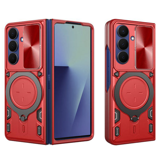 Husa pentru Samsung Galaxy Z Fold7 F966, Techsuit, CamGuard Pro, Rosie