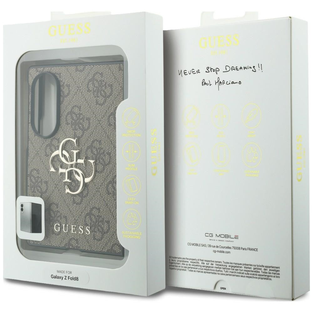 Husa pentru Samsung Galaxy Z Fold8 F971, Guess, 4G Big Logo, Maro