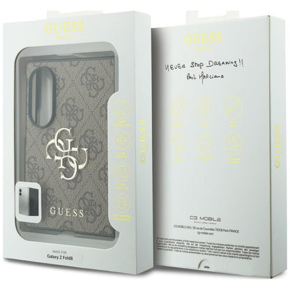 Husa pentru Samsung Galaxy Z Fold8 F971, Guess, 4G Big Logo, Maro