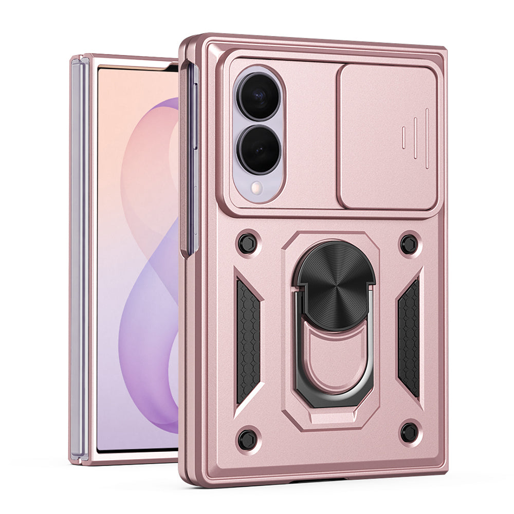 Husa pentru Samsung Galaxy Z Fold8 F971, Techsuit, CamShield, Roz Aurie