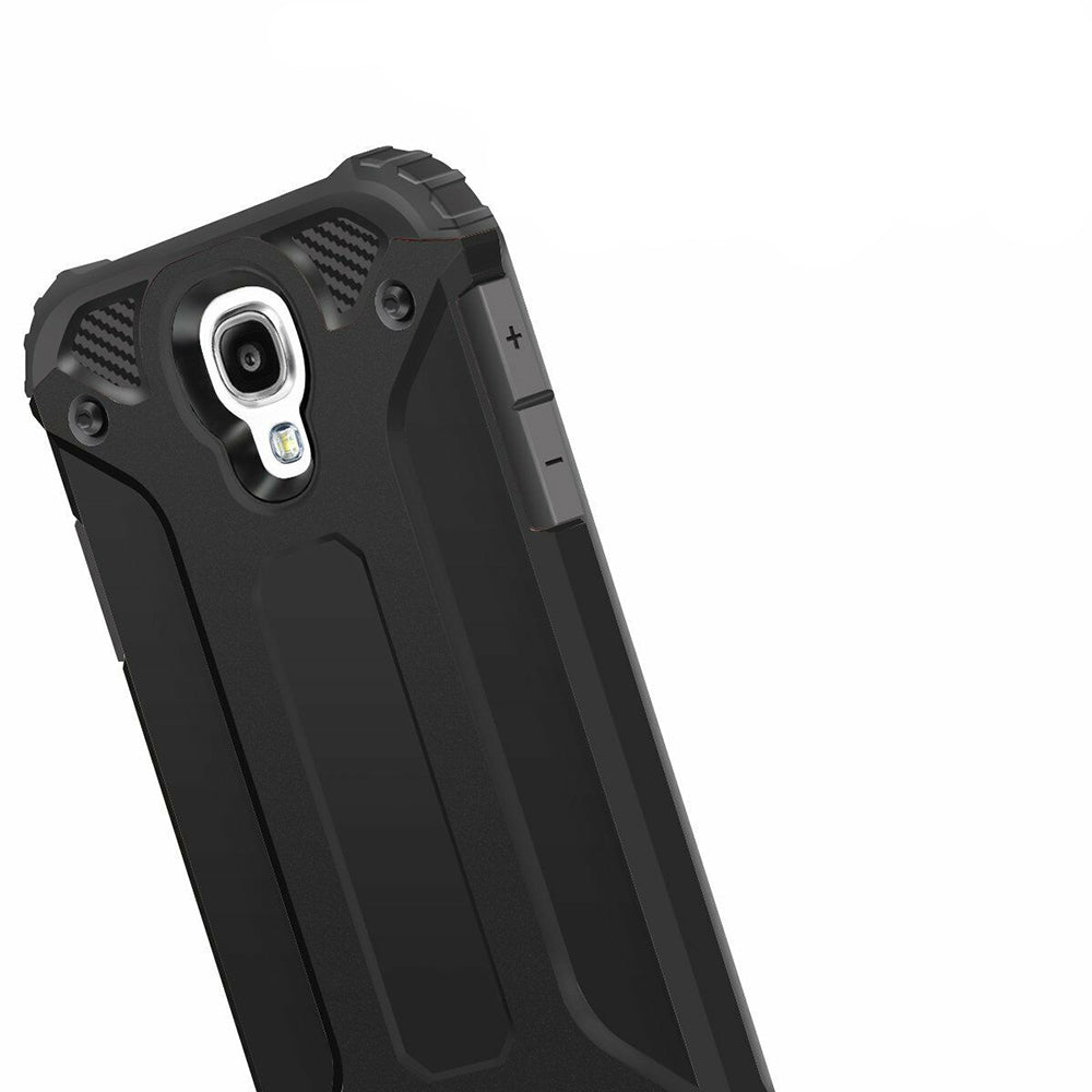 Husa pentru Samsung I9500 Galaxy S4, Techsuit, Hybrid Armor, Neagra