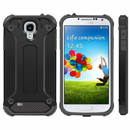 Husa pentru Samsung I9500 Galaxy S4, Techsuit, Hybrid Armor, Neagra