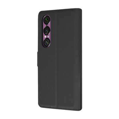 Husa pentru Sony Xperia 1 VI, Techsuit, Leather Folio, Neagra