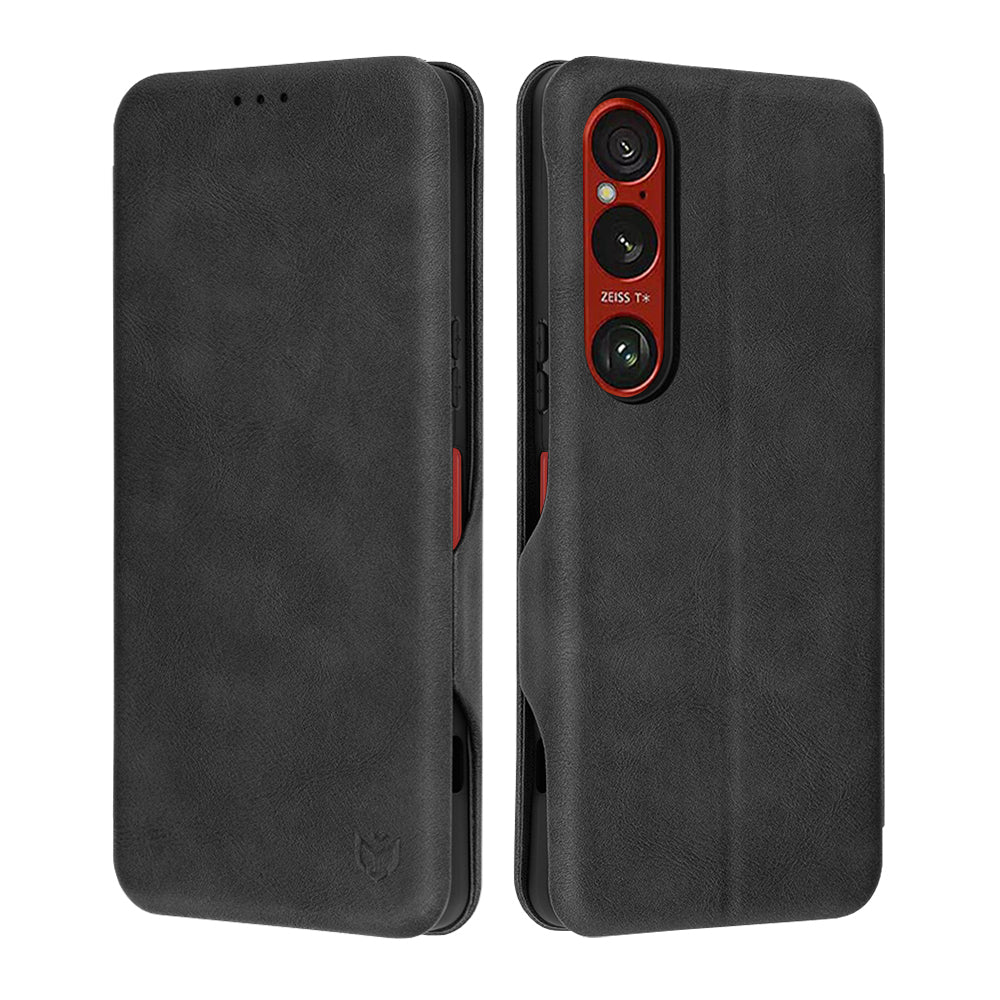 Husa pentru Sony Xperia 1 VI, Techsuit, Safe Wallet Plus, Neagra