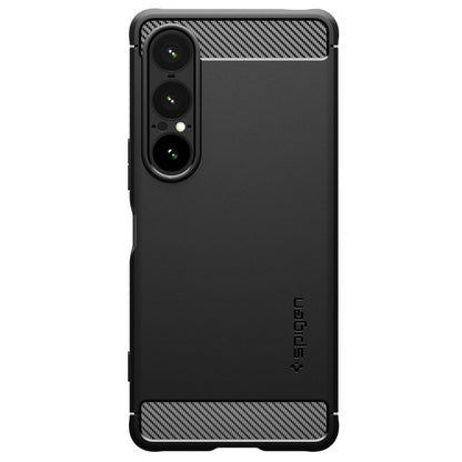 Husa pentru Sony Xperia 1 VII, Spigen, Rugged Armor, Neagra Mata