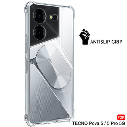 Husa pentru Tecno Pova 5 Pro, Techsuit, Shockproof Clear, Transparenta