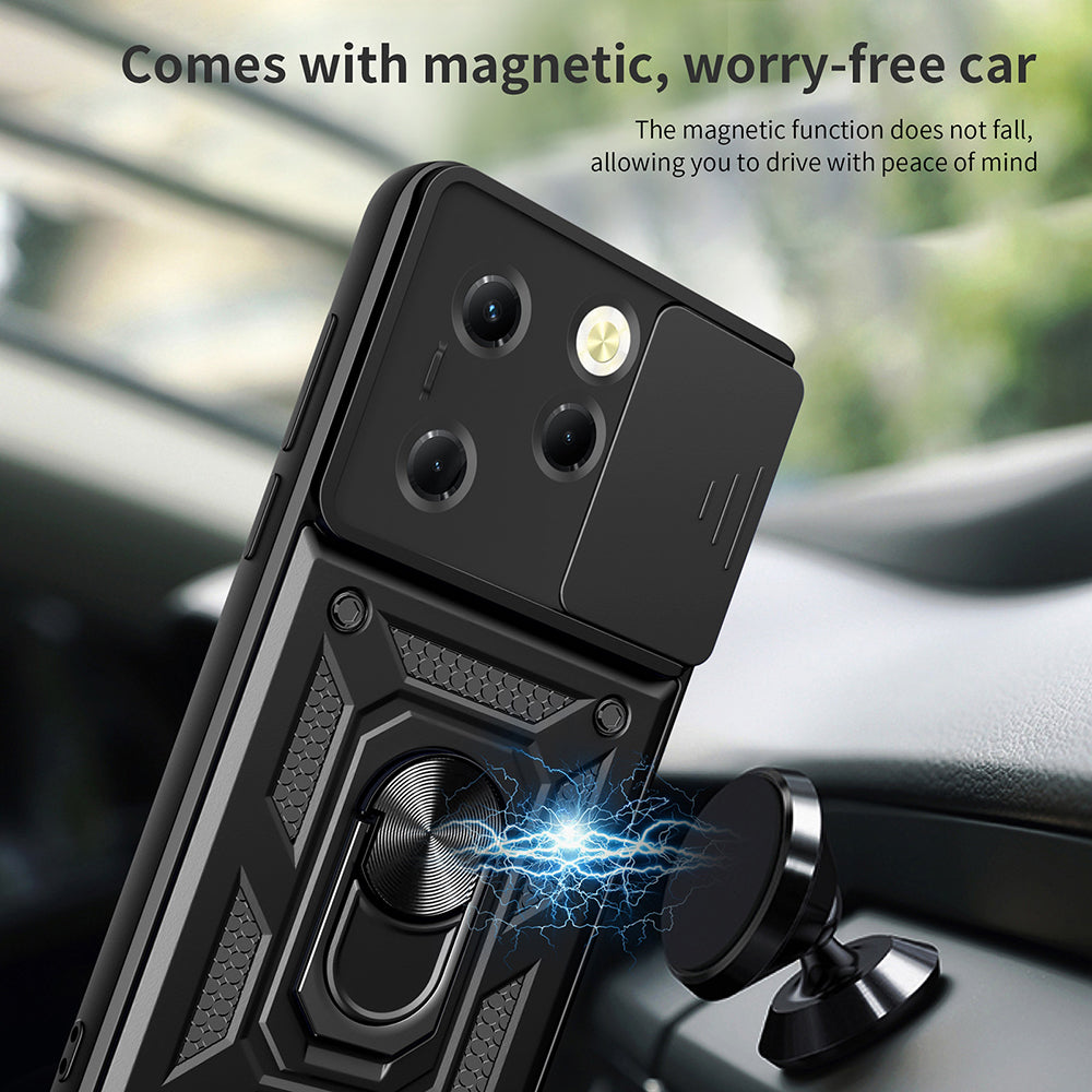 Husa pentru Tecno Spark 20 Pro / Infinix Hot 40 / Hot 40 Pro, Techsuit, CamShield, Roz