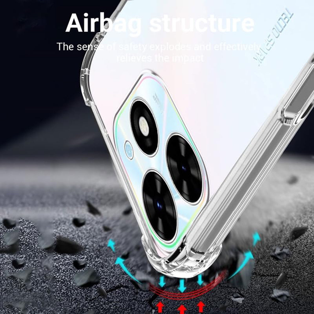 Husa pentru Tecno Spark 20, Techsuit, Shockproof Clear, Transparenta