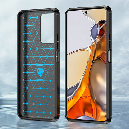 Husa pentru Xiaomi 11T / 11T Pro, Techsuit, Carbon, Neagra