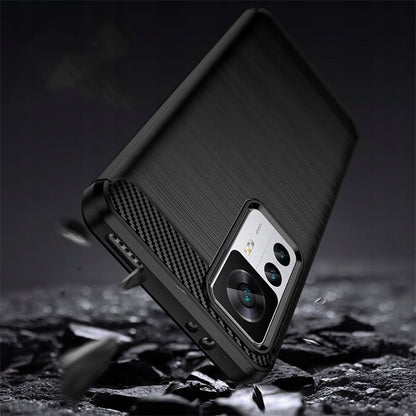 Husa pentru Xiaomi 12T / 12T Pro, Techsuit, Carbon, Neagra
