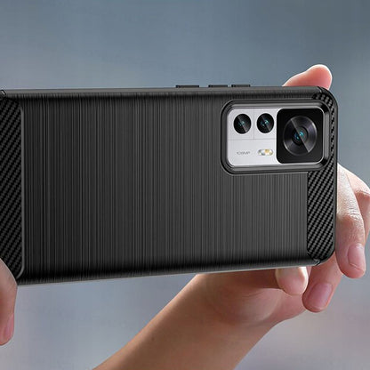 Husa pentru Xiaomi 12T / 12T Pro, Techsuit, Carbon, Neagra