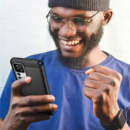 Husa pentru Xiaomi 12T / 12T Pro, Techsuit, Carbon, Neagra