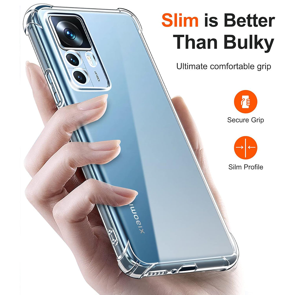 Husa pentru Xiaomi 12T / 12T Pro, Techsuit, Shockproof Clear, Transparenta