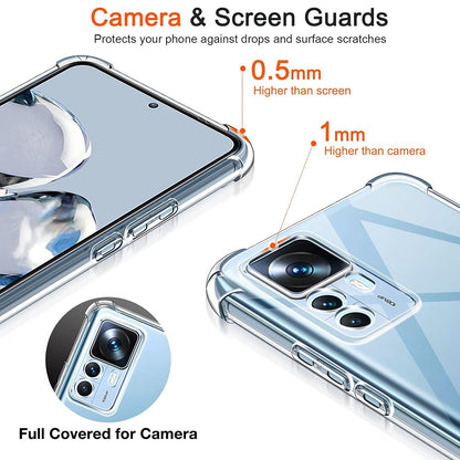 Husa pentru Xiaomi 12T / 12T Pro, Techsuit, Shockproof Clear, Transparenta