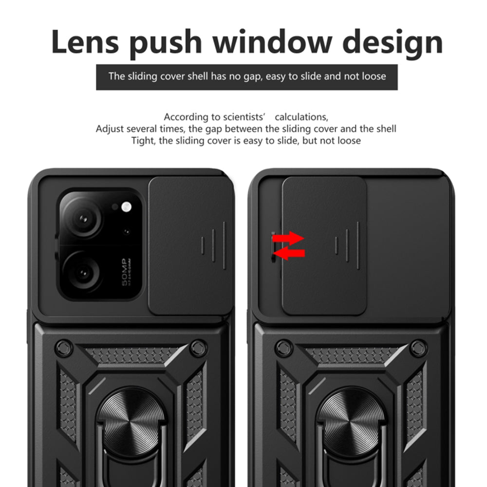 Husa pentru Xiaomi 13T Pro / 13T, Techsuit, CamShield, Neagra