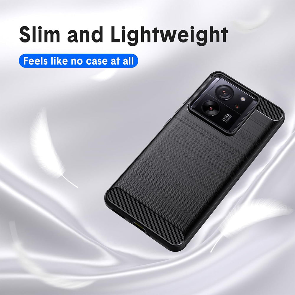 Husa pentru Xiaomi 13T Pro / 13T, Techsuit, Carbon, Neagra