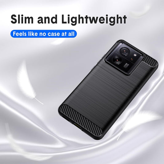 Husa pentru Xiaomi 13T Pro / 13T, Techsuit, Carbon, Neagra