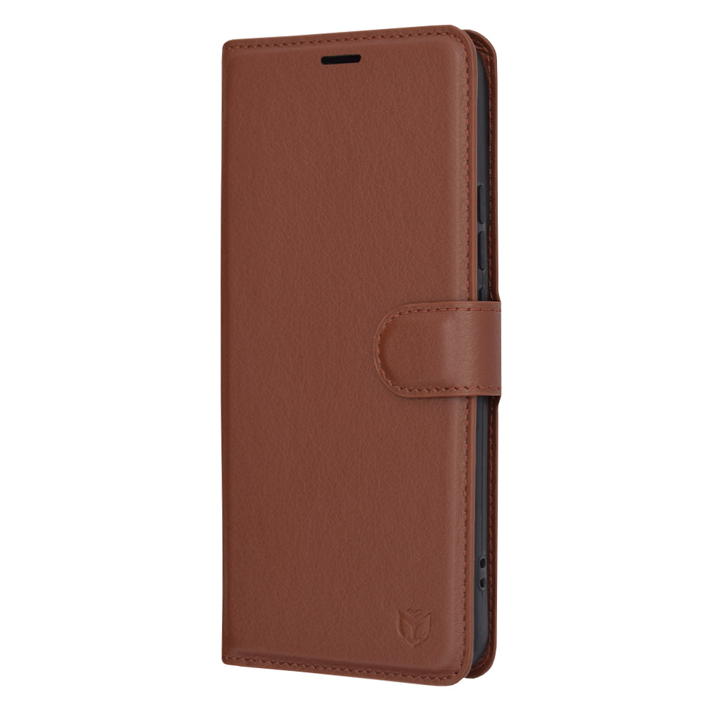 Husa pentru Xiaomi 14 Pro, Techsuit, Leather Folio, Maro