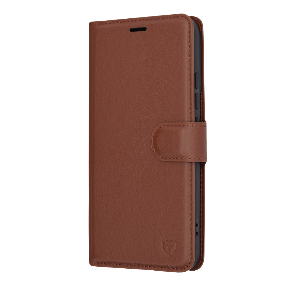 Husa pentru Xiaomi 14, Techsuit, Leather Folio, Maro